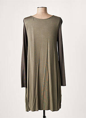 Rochie midi mâneci lungi mâneci lungi verde LAUREN VIDAL femeie