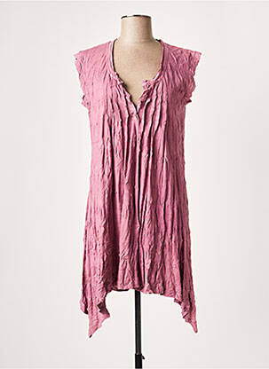 Rochie scurtă roz LAUREN VIDAL femeie