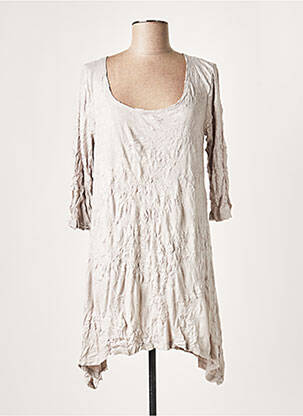 Rochie scurtă gri LAUREN VIDAL femeie