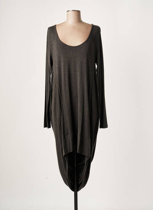 Rochie scurtă gri LAUREN VIDAL femeie