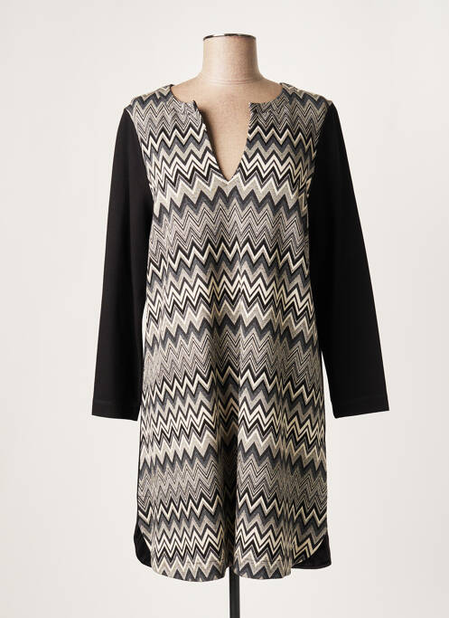 Rochie scurtă gri LAUREN VIDAL femeie