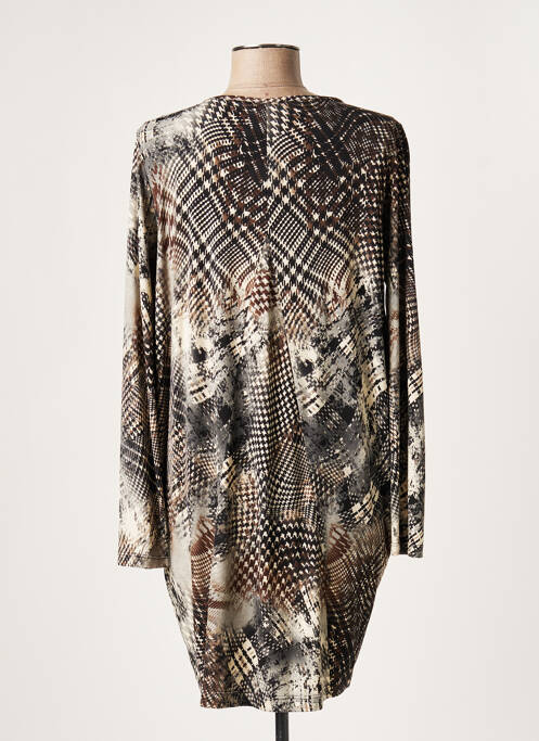 Rochie scurtă gri LAUREN VIDAL femeie