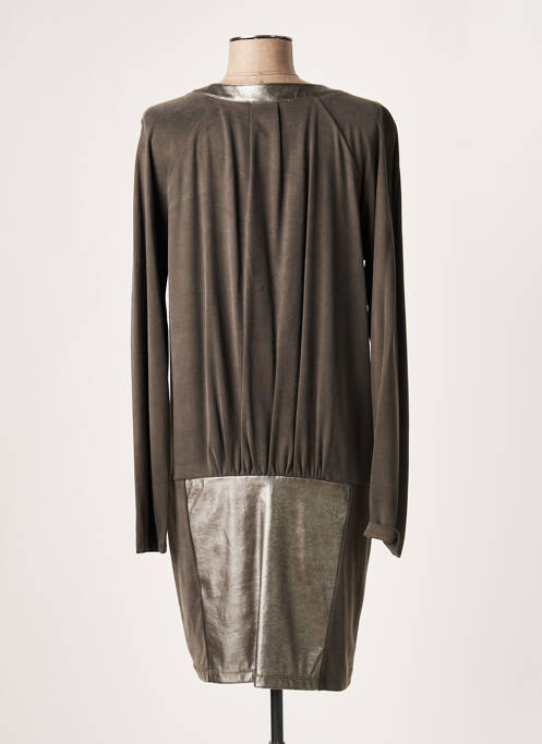 Rochie scurtă maro LAUREN VIDAL femeie