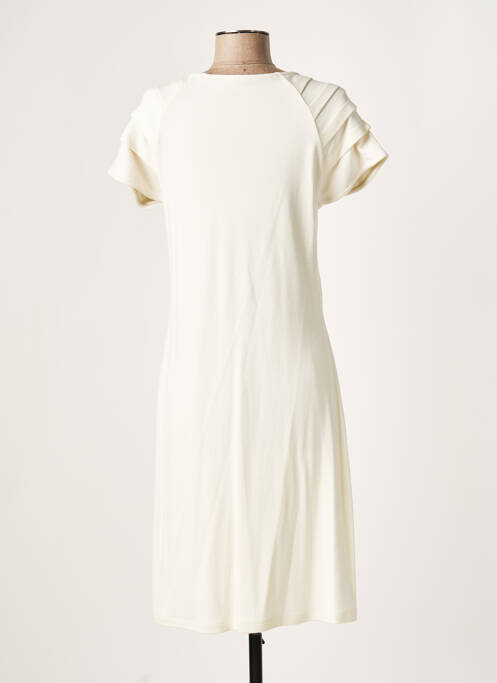 Rochie midi bej LAUREN VIDAL femeie