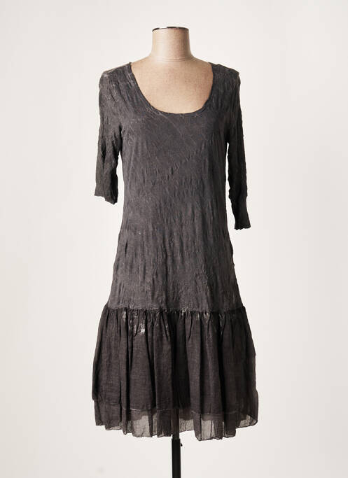 Rochie midi gri LAUREN VIDAL femeie