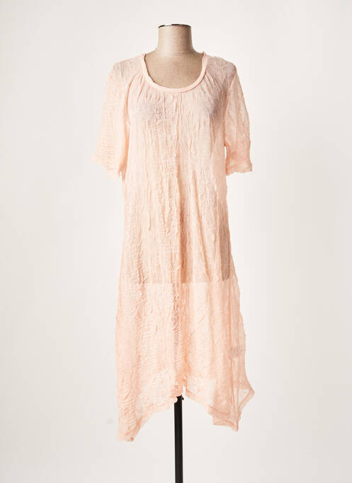 Rochie midi roz LAUREN VIDAL femeie