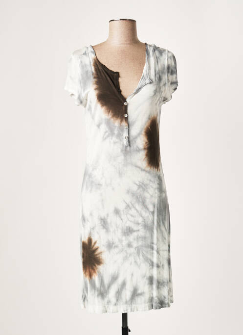 Rochie midi gri LAUREN VIDAL femeie