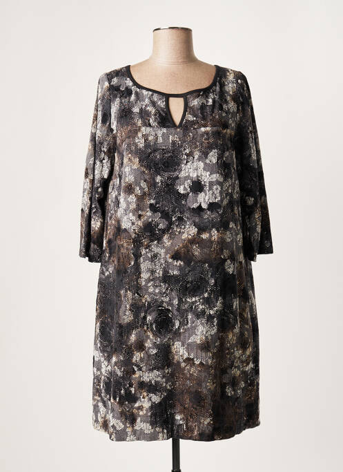 Rochie midi gri LAUREN VIDAL femeie