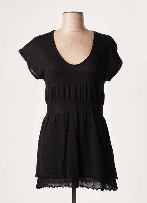 Pulover tunică negru LAUREN VIDAL femeie