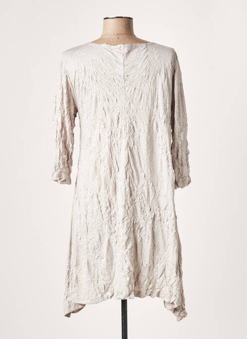 Rochie scurtă gri LAUREN VIDAL femeie