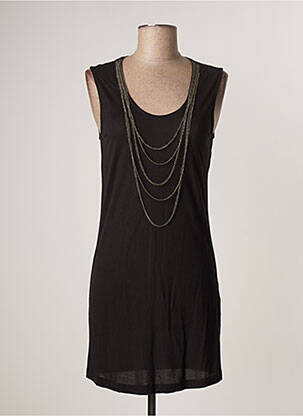 Rochie scurtă fără mâneci fără mâneci negru LAUREN VIDAL femeie