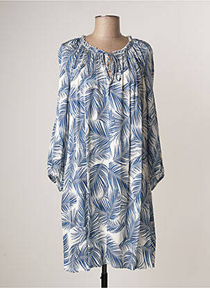 Rochie midi albastru LAUREN VIDAL femeie