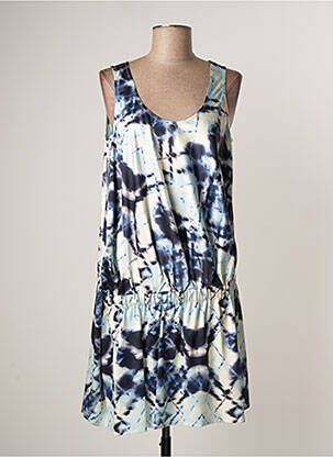 Rochie scurtă albastru LAUREN VIDAL femeie