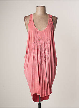 Rochie midi roz LAUREN VIDAL femeie