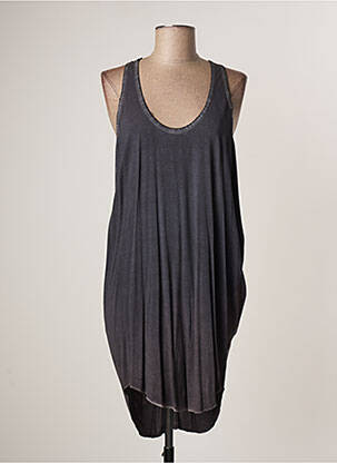 Rochie midi gri LAUREN VIDAL femeie