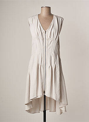 Rochie midi gri LAUREN VIDAL femeie