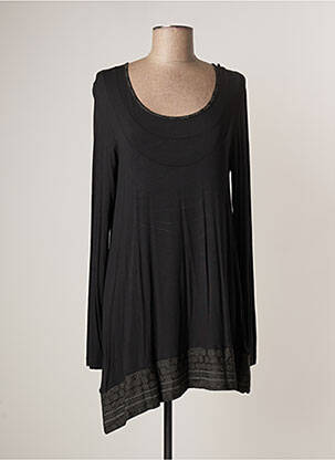 Rochie scurtă mâneci lungi mâneci lungi negru LAUREN VIDAL femeie