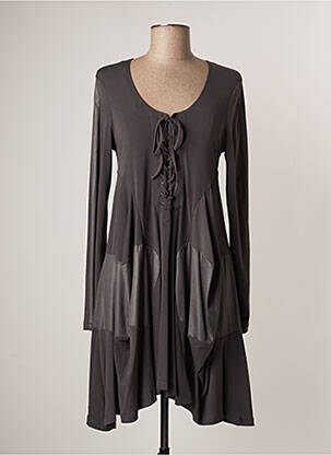 Rochie midi gri LAUREN VIDAL femeie