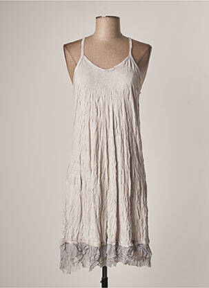 Rochie midi gri LAUREN VIDAL femeie