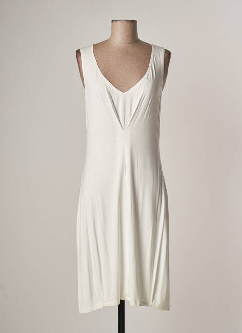 Rochie midi alb LAUREN VIDAL femeie