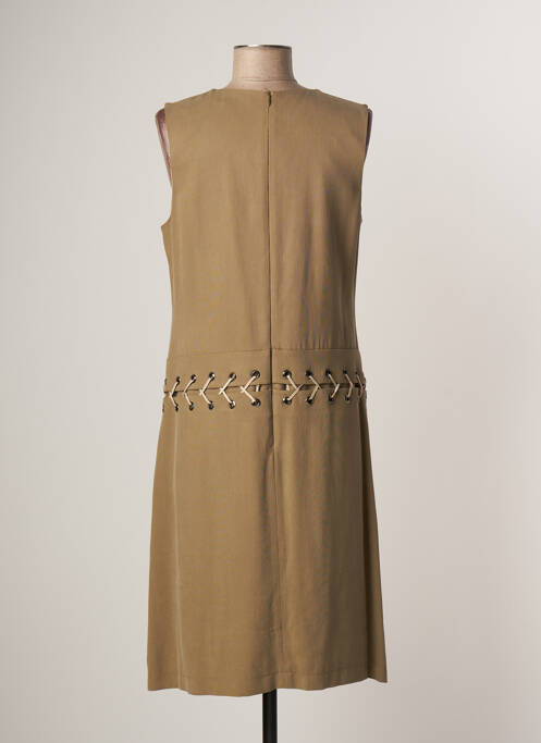 Rochie midi bej LAUREN VIDAL femeie