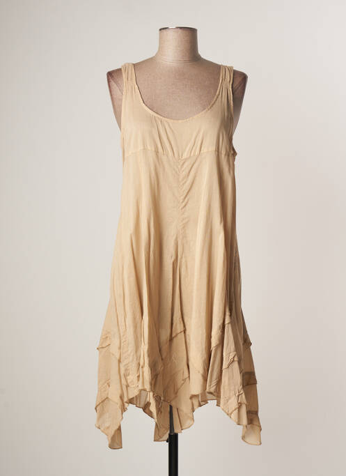 Rochie midi bej VILA femeie