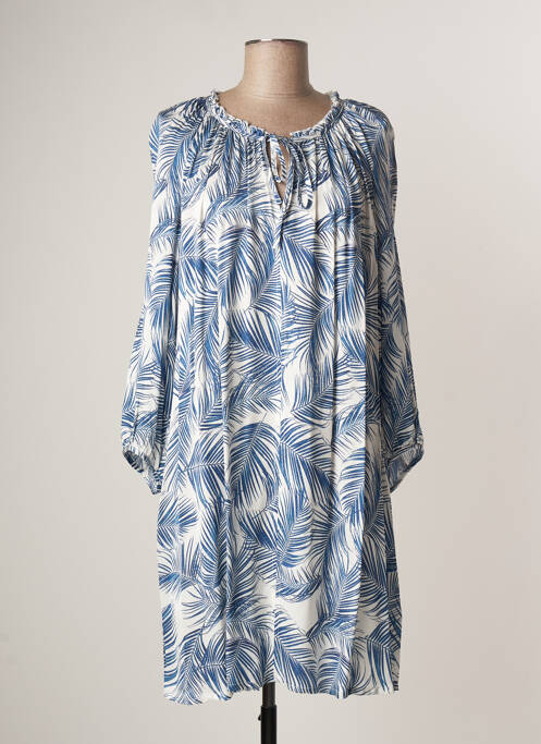 Rochie midi albastru LAUREN VIDAL femeie