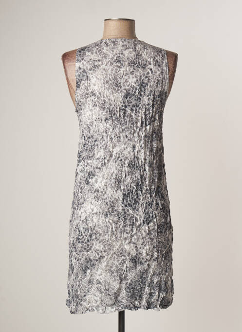 Rochie scurtă gri LAUREN VIDAL femeie