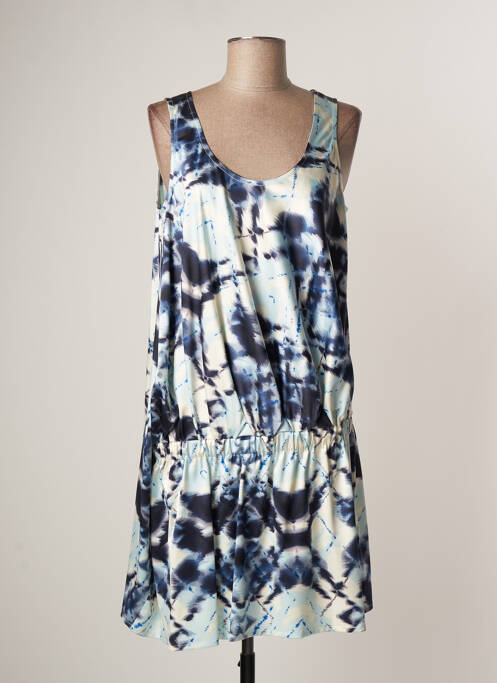 Rochie scurtă albastru LAUREN VIDAL femeie