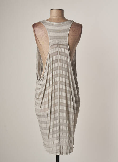 Rochie midi gri LAUREN VIDAL femeie