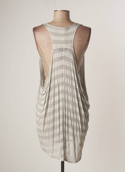 Rochie scurtă gri LAUREN VIDAL femeie