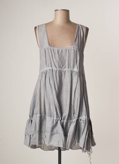 Rochie scurtă gri LAUREN VIDAL femeie