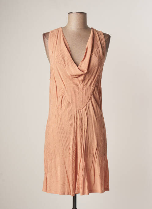 Rochie midi fără mâneci fără mâneci roz LAUREN VIDAL femme