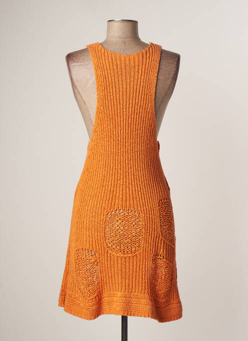 Rochie midi portocaliu LAUREN VIDAL femeie