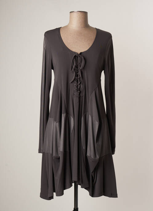 Rochie midi gri LAUREN VIDAL femeie