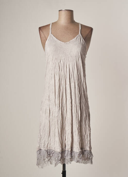 Rochie midi gri LAUREN VIDAL femeie