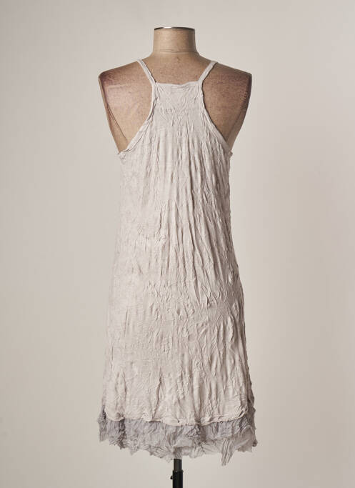 Rochie midi gri LAUREN VIDAL femeie