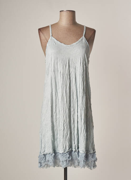 Rochie midi albastru LAUREN VIDAL femeie