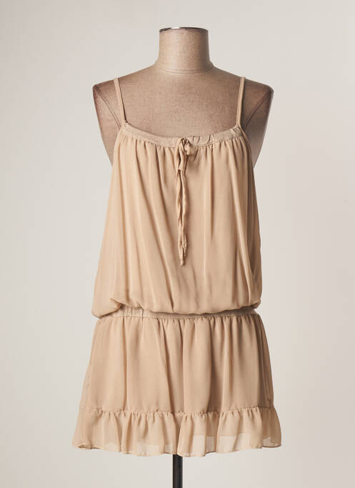 Tunică mâneci lungi bej LAUREN VIDAL femeie