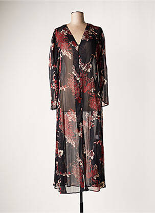 Rochie lungă negru LAUREN VIDAL femeie