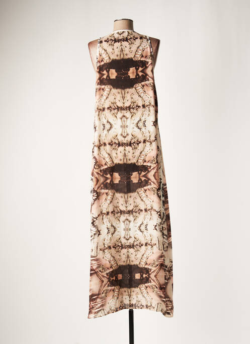 Rochie lungă maro LAUREN VIDAL femeie