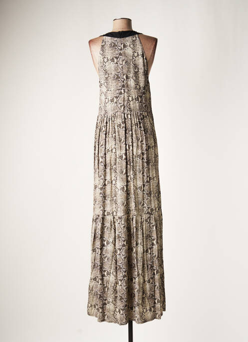 Rochie lungă bej LAUREN VIDAL femeie