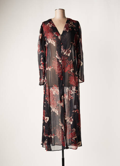 Rochie lungă negru LAUREN VIDAL femeie