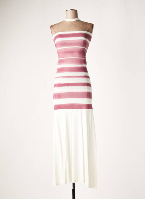 Rochie lungă roz LAUREN VIDAL femeie