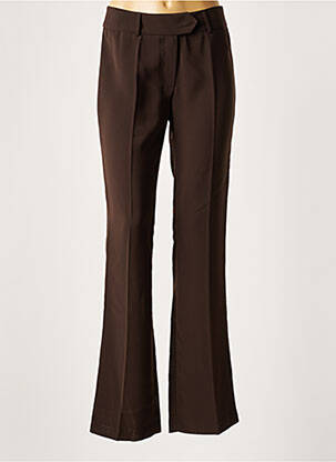 Pantalon larg maro LAUREN VIDAL femeie