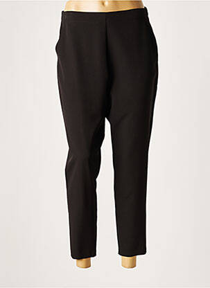 Pantalon 7/8 talie elastică mărime normală negru LAUREN VIDAL femeie