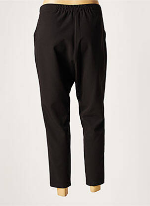 Pantalon 7/8 talie elastică mărime normală negru LAUREN VIDAL femeie