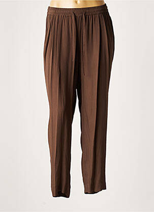 Pantalon larg maro LAUREN VIDAL femeie