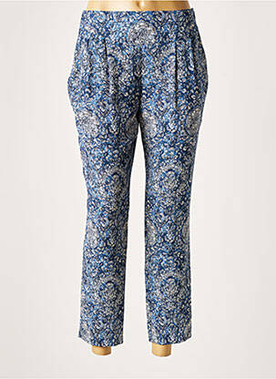 Pantalon 7/8 talie elastică mărime normală albastru LAUREN VIDAL femeie