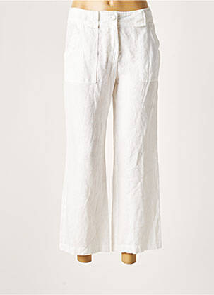 Pantalon trei sferturi alb LAUREN VIDAL femeie